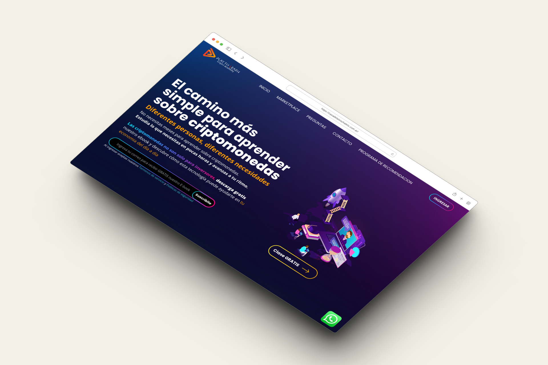 Plataforma Educativa Web3 para Play To Learn